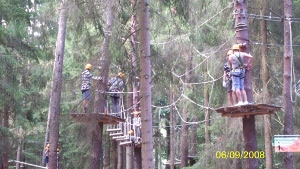 Hochseilgarten in Waldmnchen, Lam und Weiden