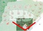 Blickrichtung auf dem Lageplan