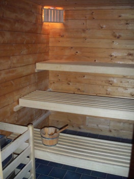 Sauna mit 3 Liegen